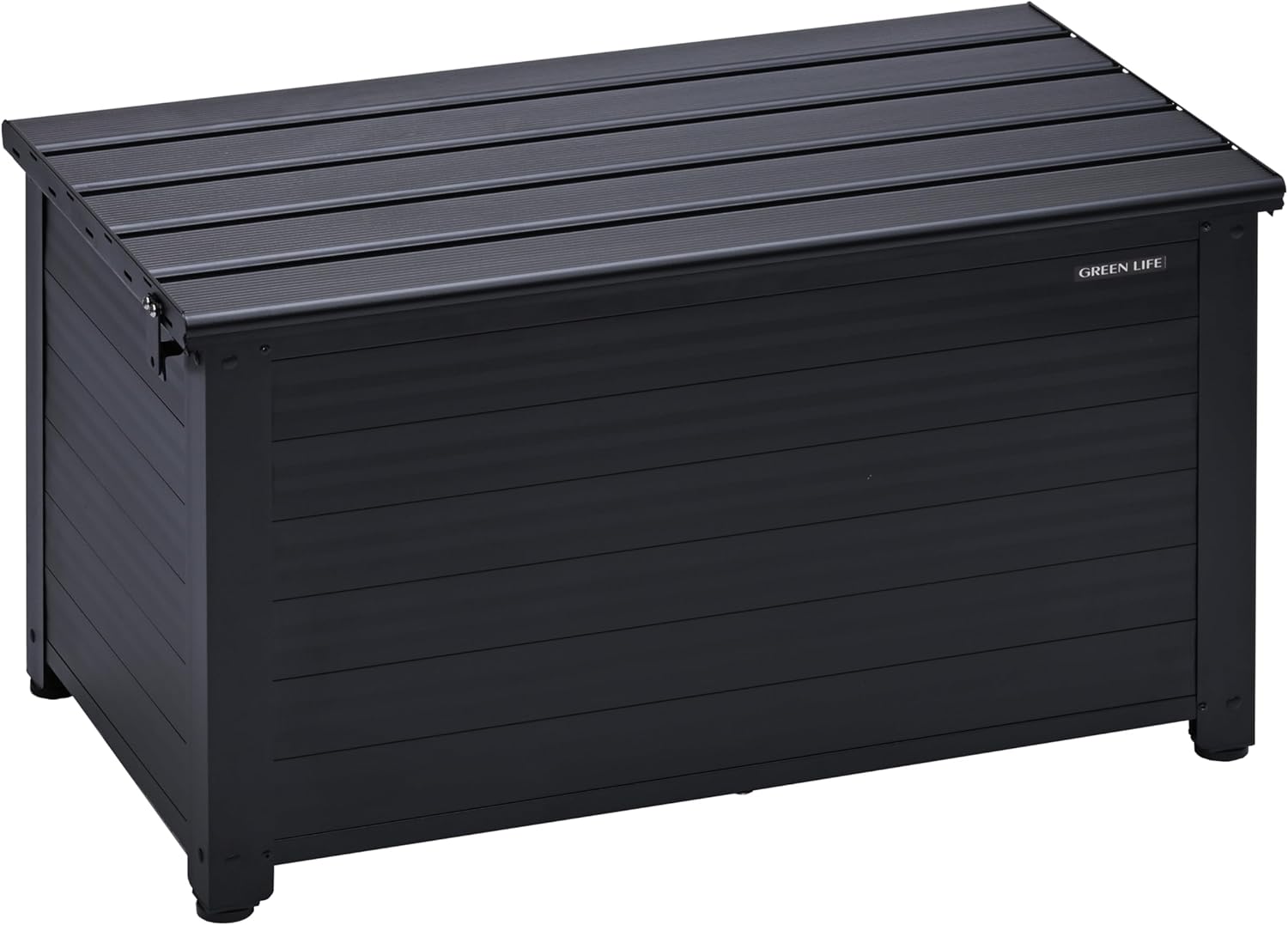 Green Life ABS-84N(MBK) Bench Stocker, Storage Bench, Width 33.1 x Depth 18.1 x Height 19.1 inches (84 x 46 x 48.5 cm), Seat Load Capacity 220.5 lbs (100 kg), Outdoor Storage, Balcony, Outdoor Storage