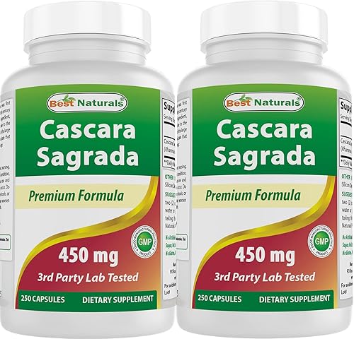 Best Naturals Cascara Sagrada 450 mg 250 cápsulas (250 unidades (paquete de 2))