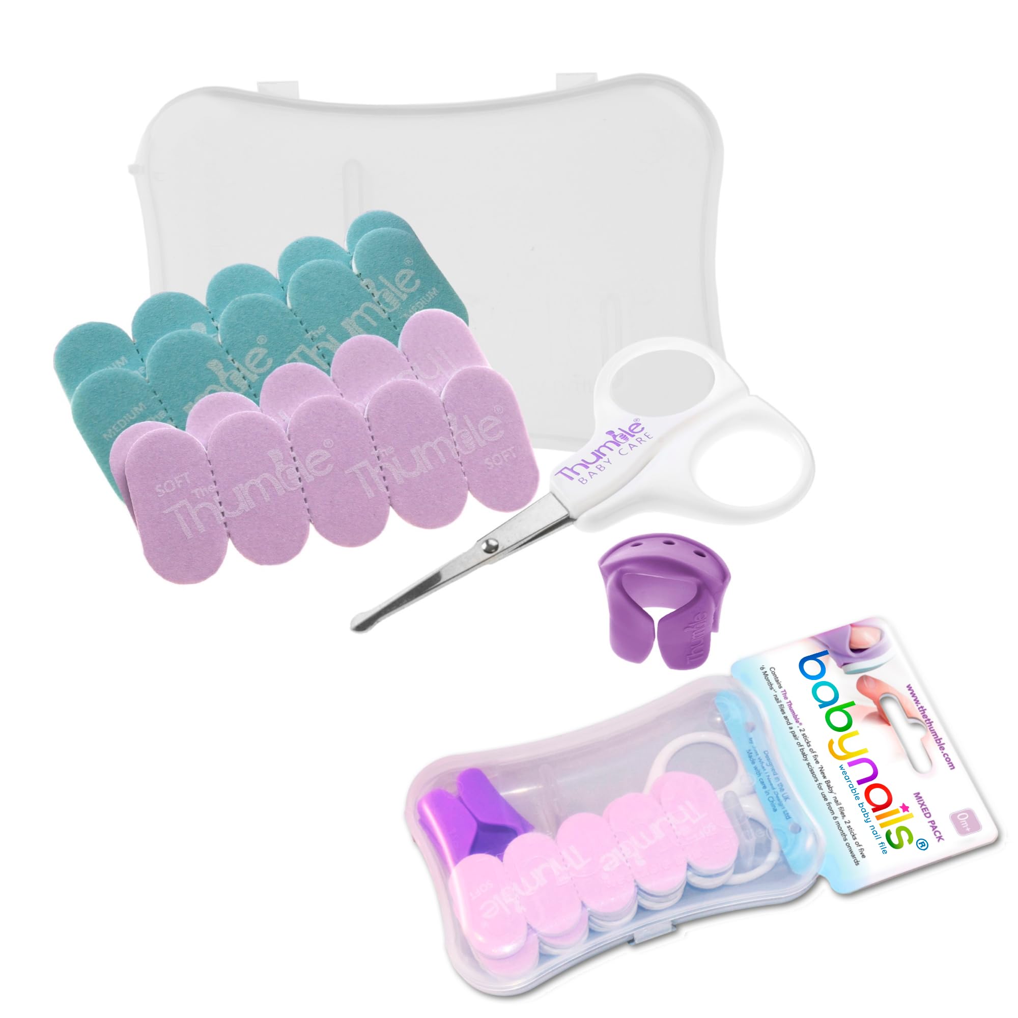 Baby Nails™ - The Wearable Baby Nail File I Mixed Pack with Scissors