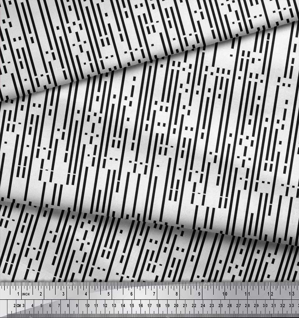 Soimoi Vert Canard De Coton En Tissu Notes Et Guitare Instrument De Musique Tissu Imprime Par Metre 42 Pouce Large