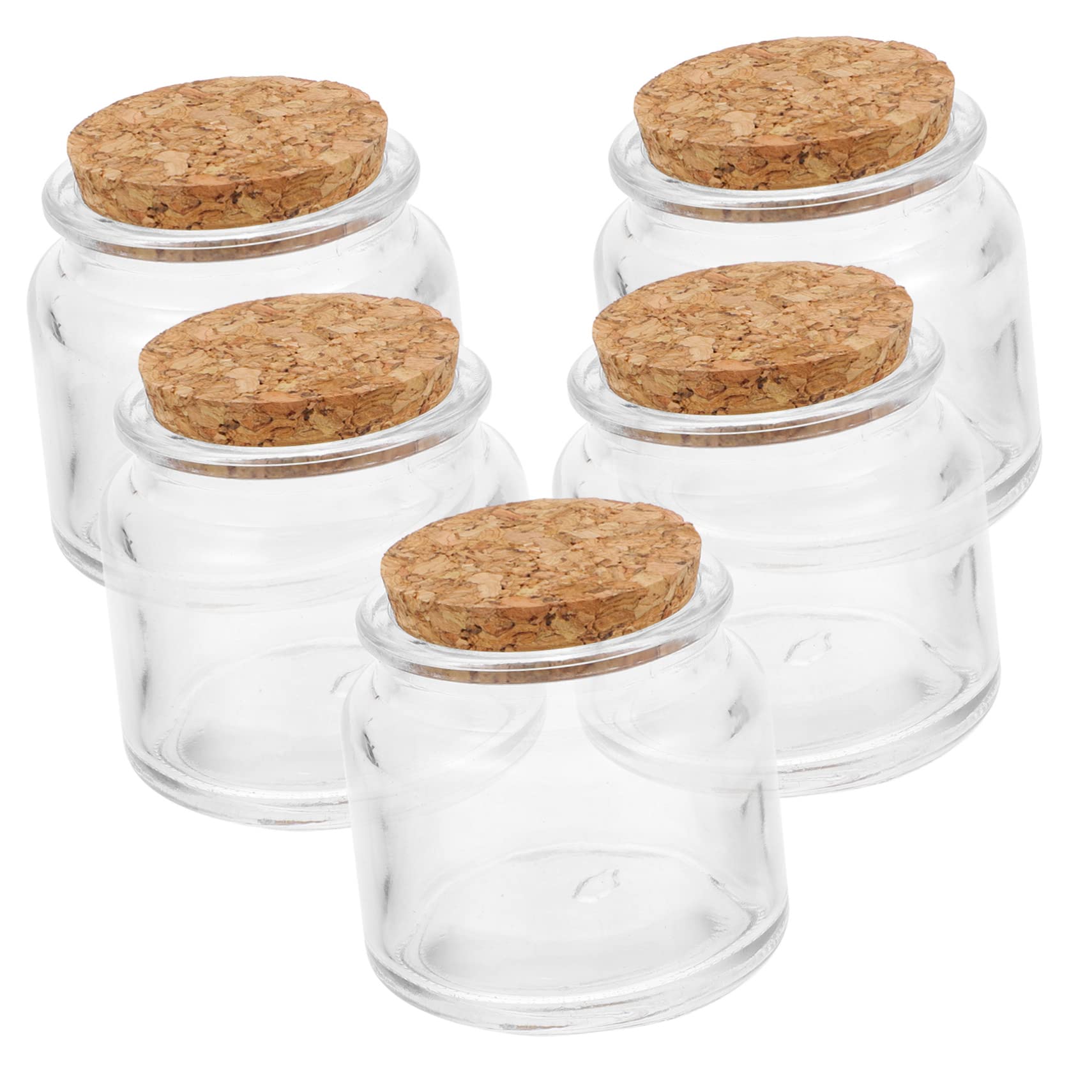 Bicchierini in Vetro per Candela Profumata 100ml, 5 Pezzi