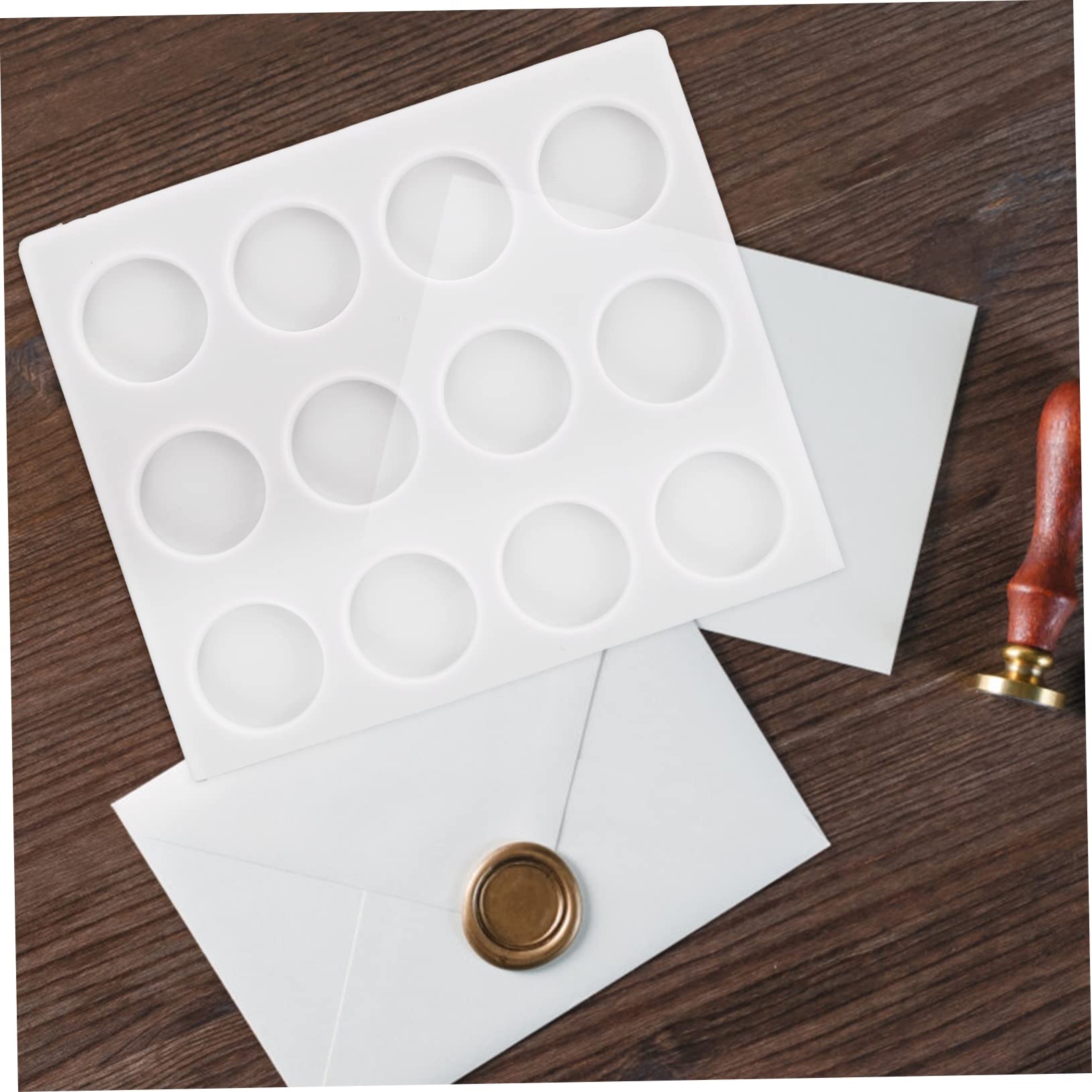 NUOBESTY 3 Pezzi Sottobicchiere In Ceramica Per Ceralacca – Design Marmo Resistente Al Calore