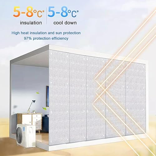 Miniatura 3 de Película reflectante para ventana, película opaca total para ventana de privacidad, película aislante de papel de aluminio para sala de sol,