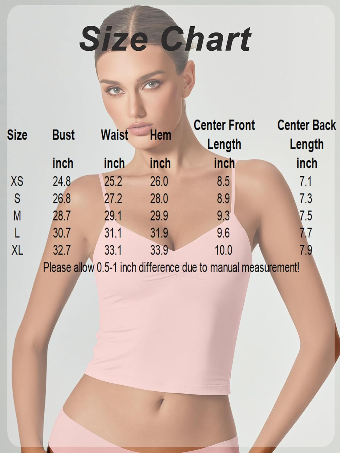 Avidlove Women Sexy V Neck Tank Top Spaghetti Strap Y2K Going Out Basic Cami Shirt - Image 6