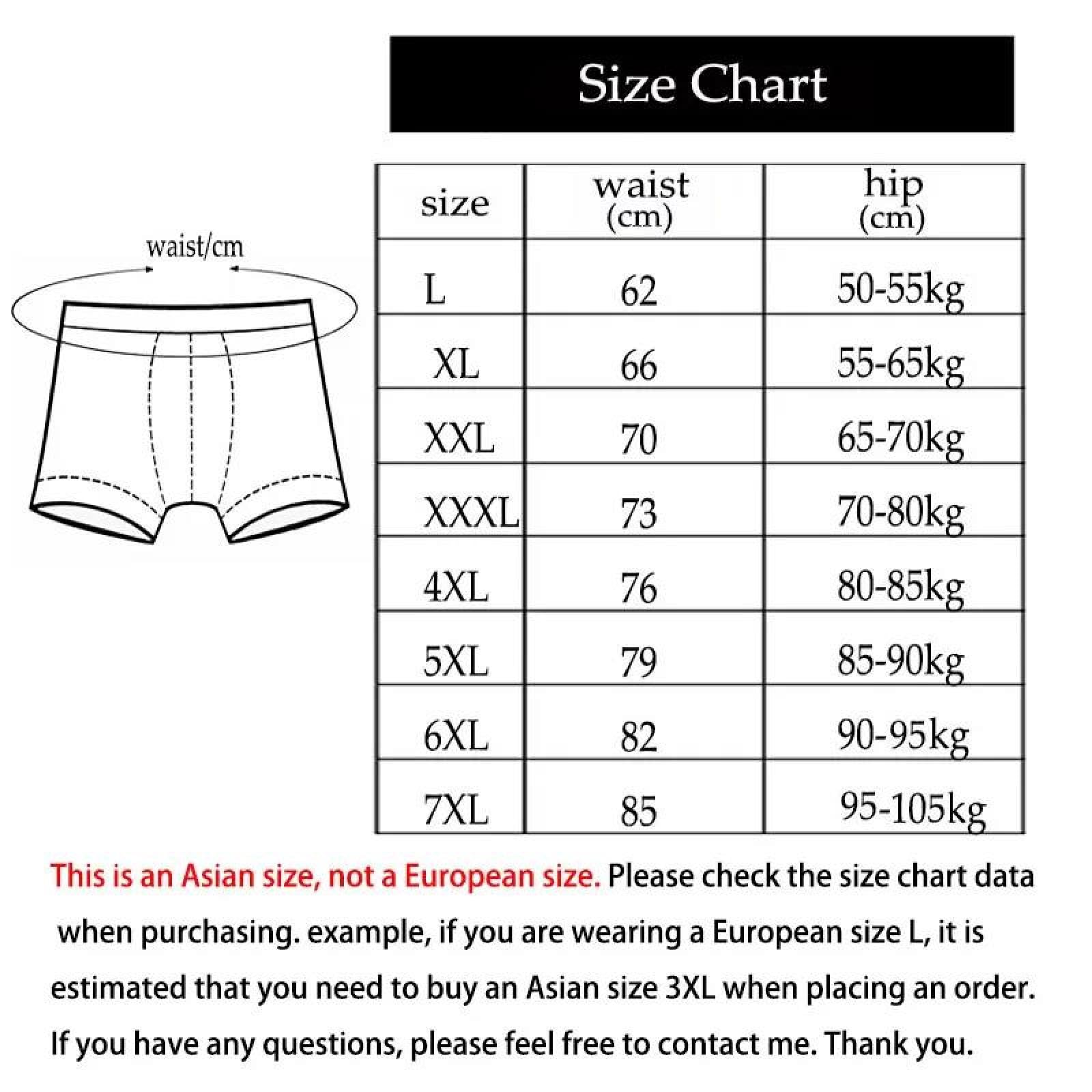 Avfora Boxer Aderenti da Uomo 6 Pezzi Taglie Forti Slip da Uomo Slip A Triangolo Cotone Traspirante 6XL 7XL 8XL,17,3XL