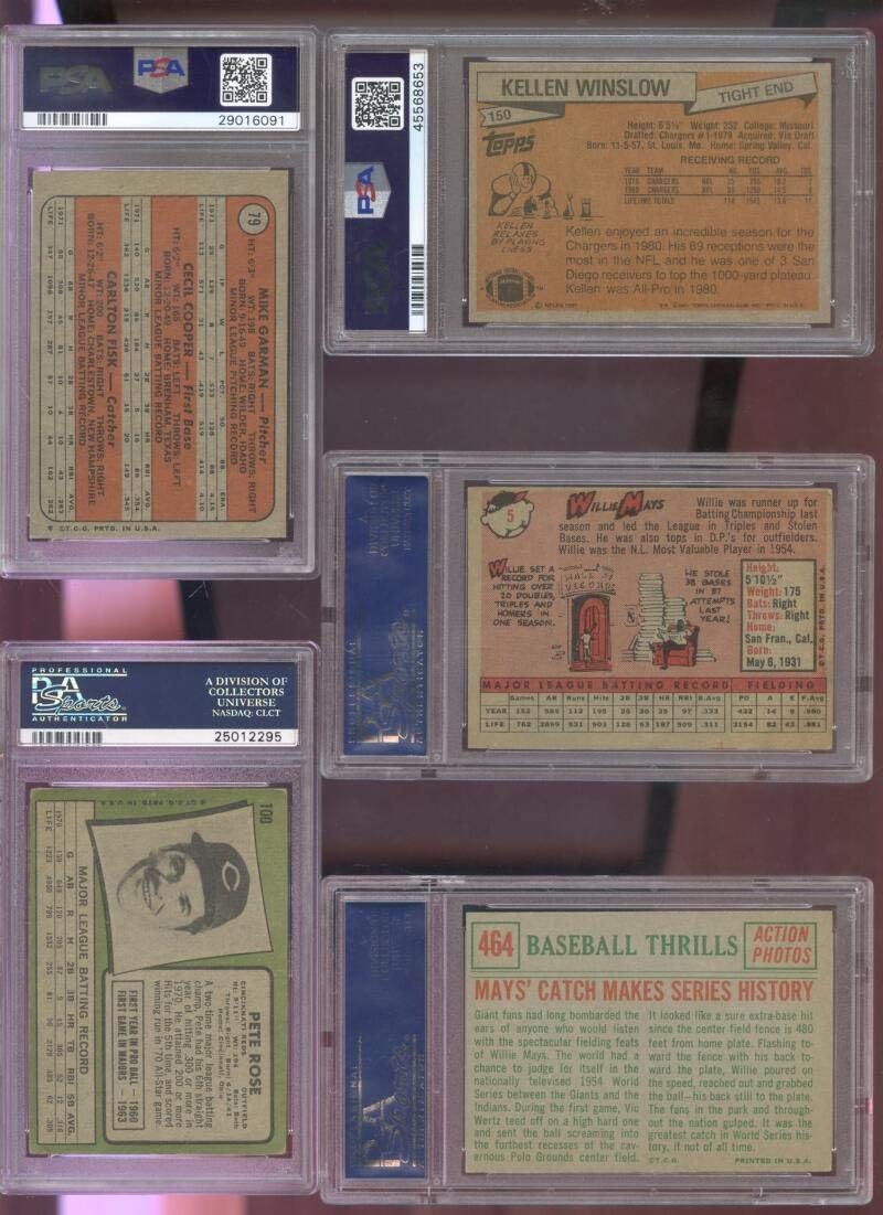 1958 Topps #5 Willie Mays San Francisco Giants VG PSA 3 Graded Baseball Card