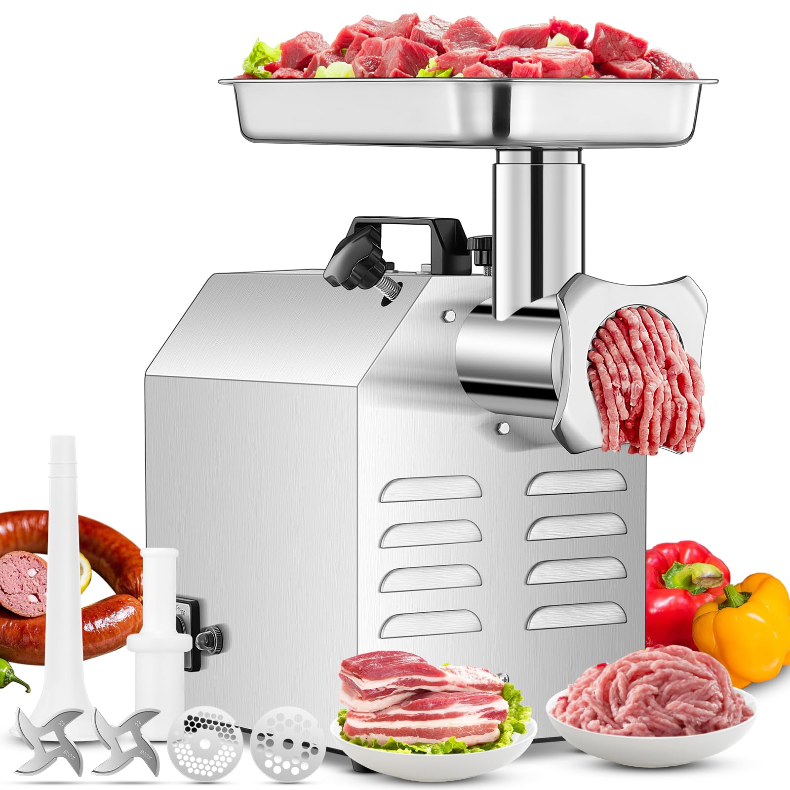 Amazon.com: #12 Commercial Meat Grinder, 840 LB/H,1.2HP, Heavy