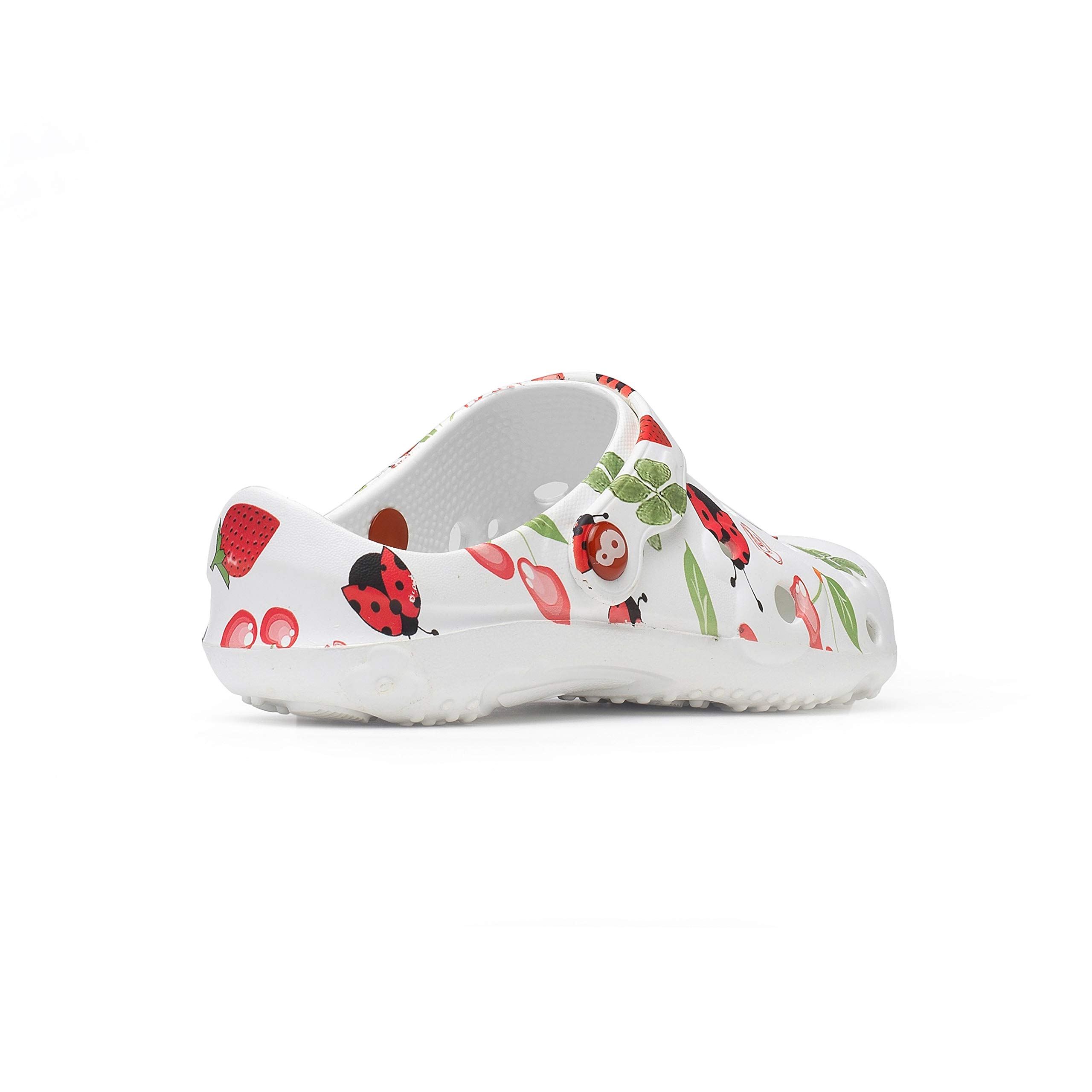 Zoccolo Donna Globule Libellula & Papillon - Infermiera ospedale, molto flessibile, super leggero, cordino pieghevole