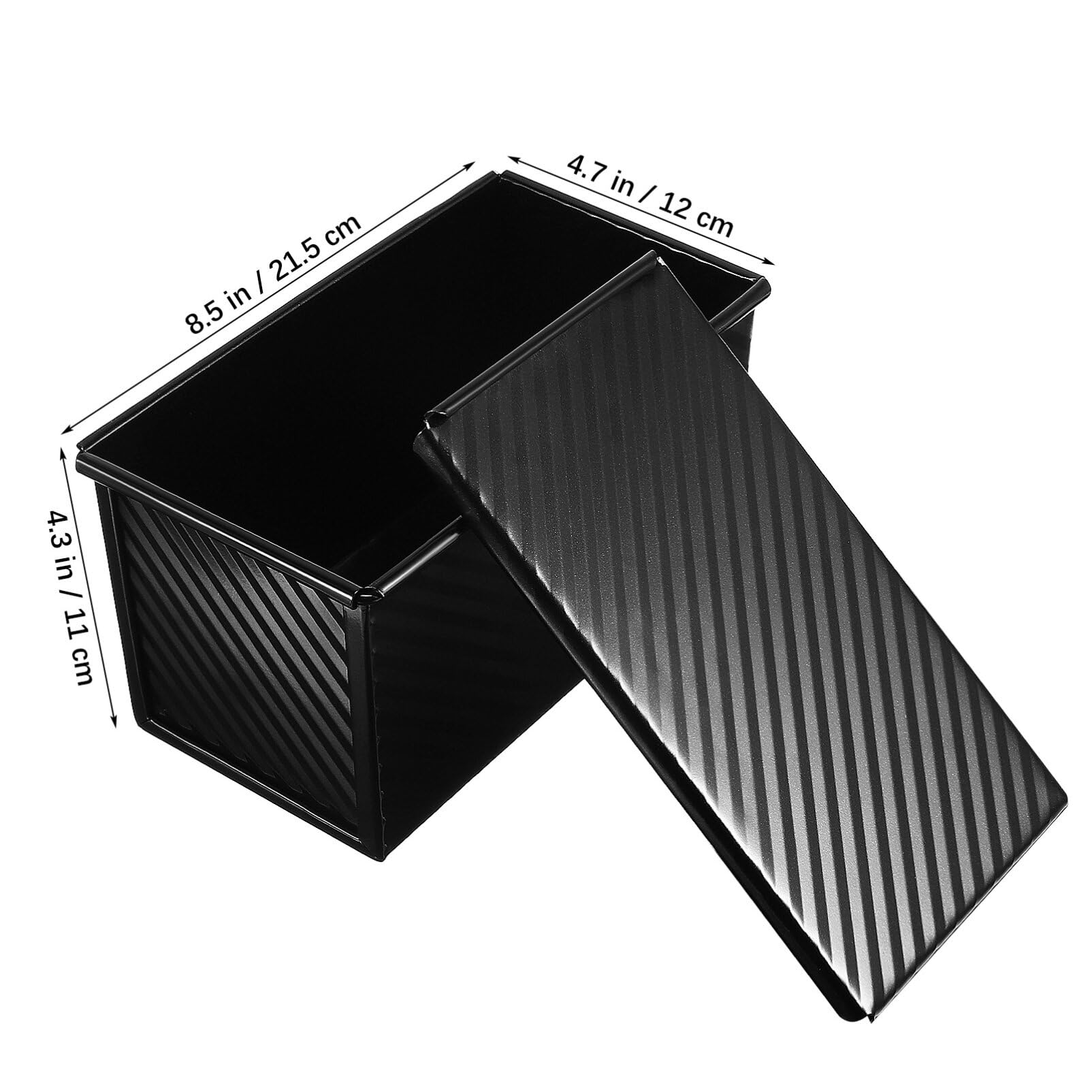 Luxshiny Brotbackform Mit Deckel Rechteckige Antihaft-toastbrotform Für Backen Und Aufbewahrung Inklusive Teigschaber Lebensmittelechtes Material Für Toast Und Brot
