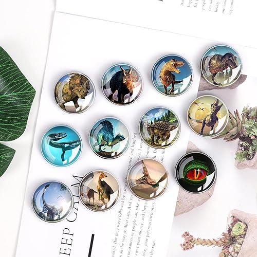 Miniatura 7 de Imanes de vidrio fuertes para refrigerador, 12 imanes decorativos para nevera, decoración encantadora para el hogar, cocina, oficina, pizarra blanca