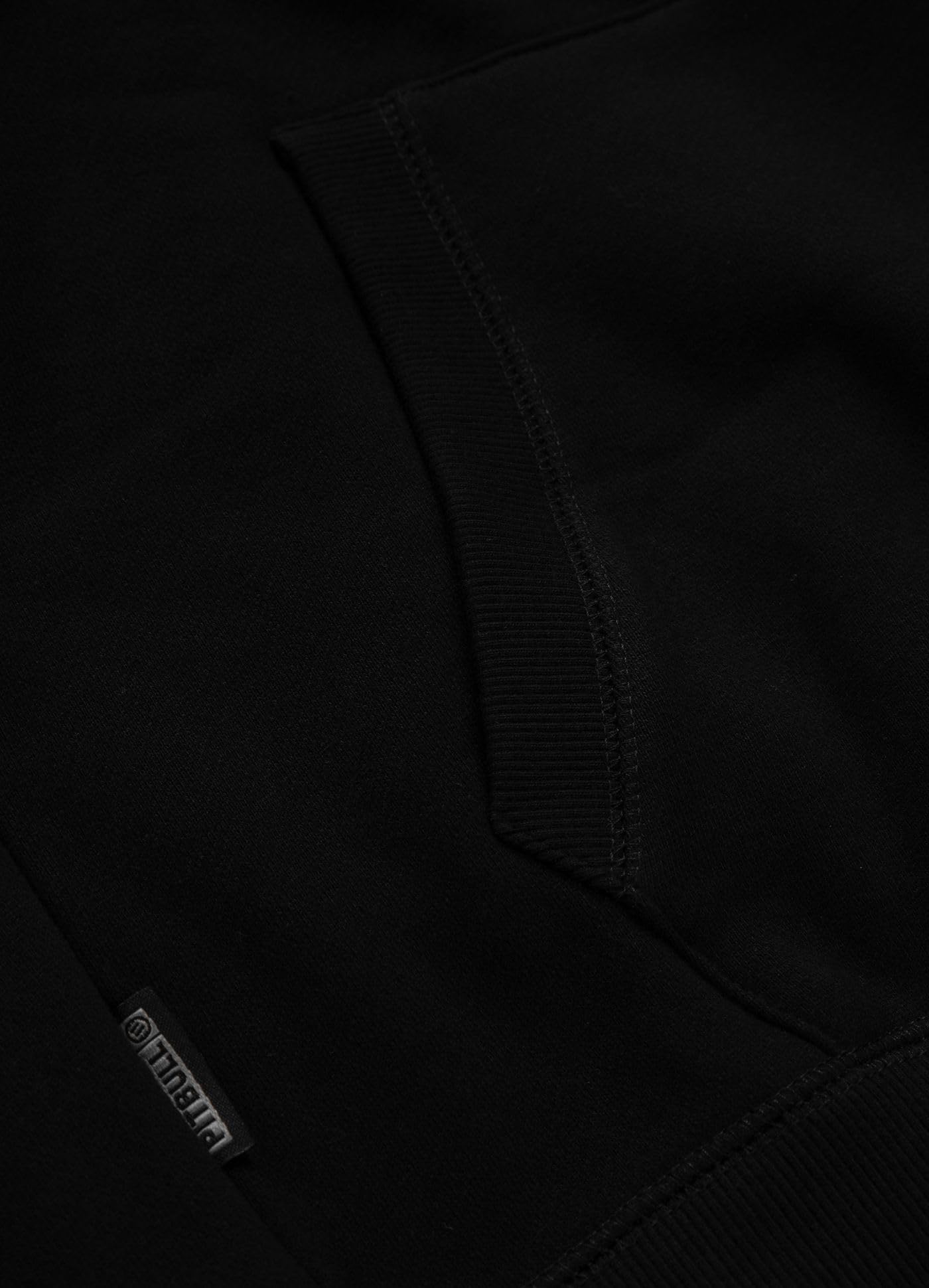 PITBULL Męska bluza z kapturem BJJ Fight DVSN – męska bluza z kapturem z nadrukiem Jiu-Jitsu, sportowy sweter treningowy, streetwear, regularny krój, wygodna bluza z kapturem z kieszenią typu kangurka