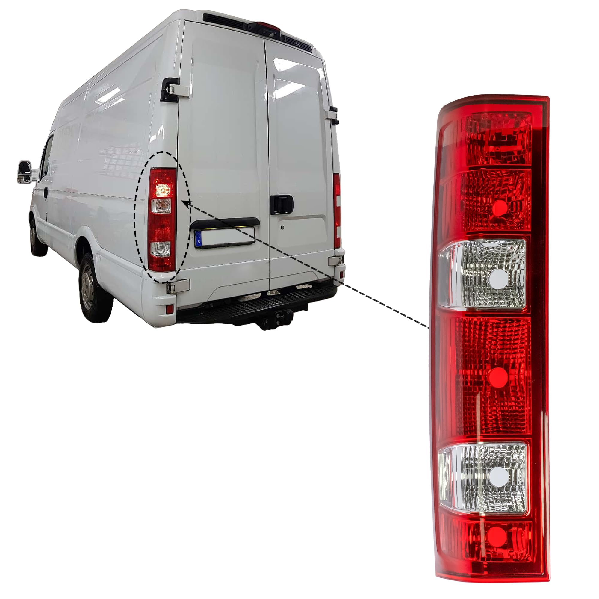 LONGLING Fanale Posteriore Sinistra Posteriore Per IVECO Daily IV V 2006-2013