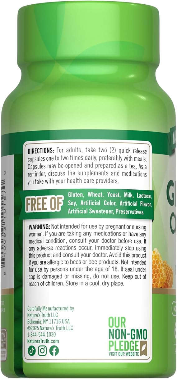 Nature's Truth Super Ginseng Complex | 60 Capsules | with Royal Jelly | Non-GMO & Gluten Free Supplement