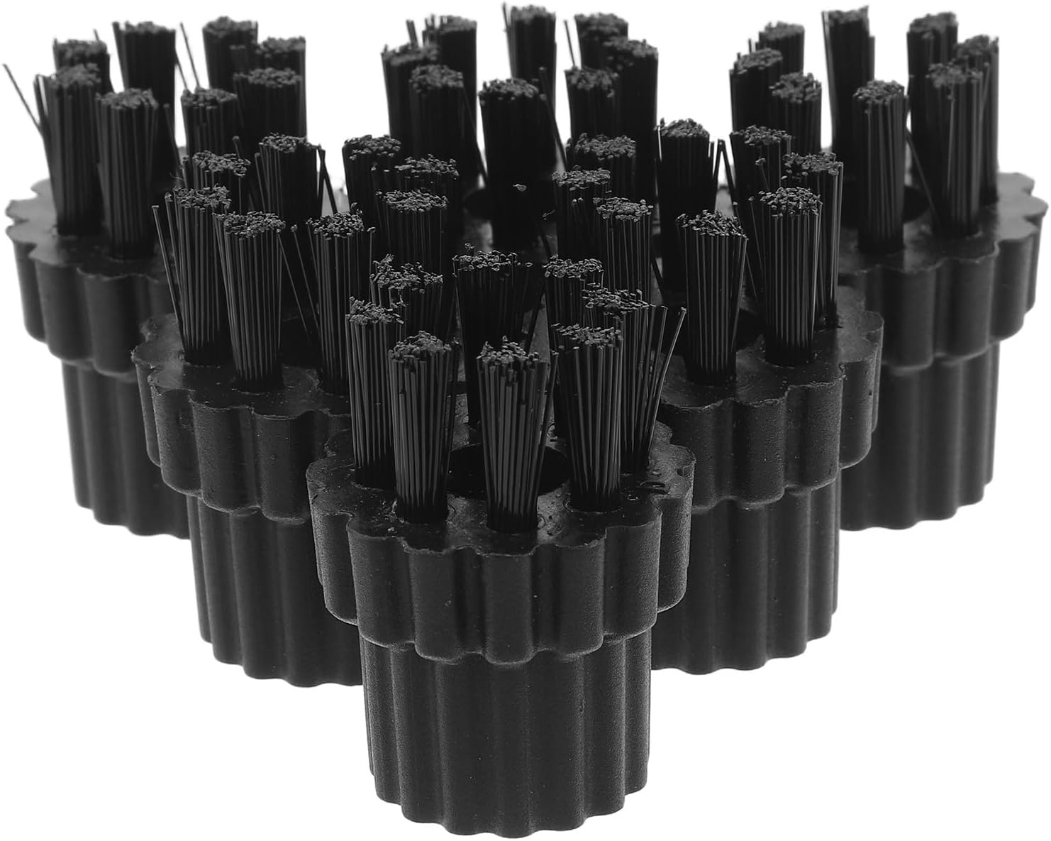 Ipetboom 6pcs M8 Steam Cleaner Brush Heads Set, Nylon Multi-Purpose Steam Cleaner Scrub and Corner Brushes for Home and Commercial Cleaning Tools