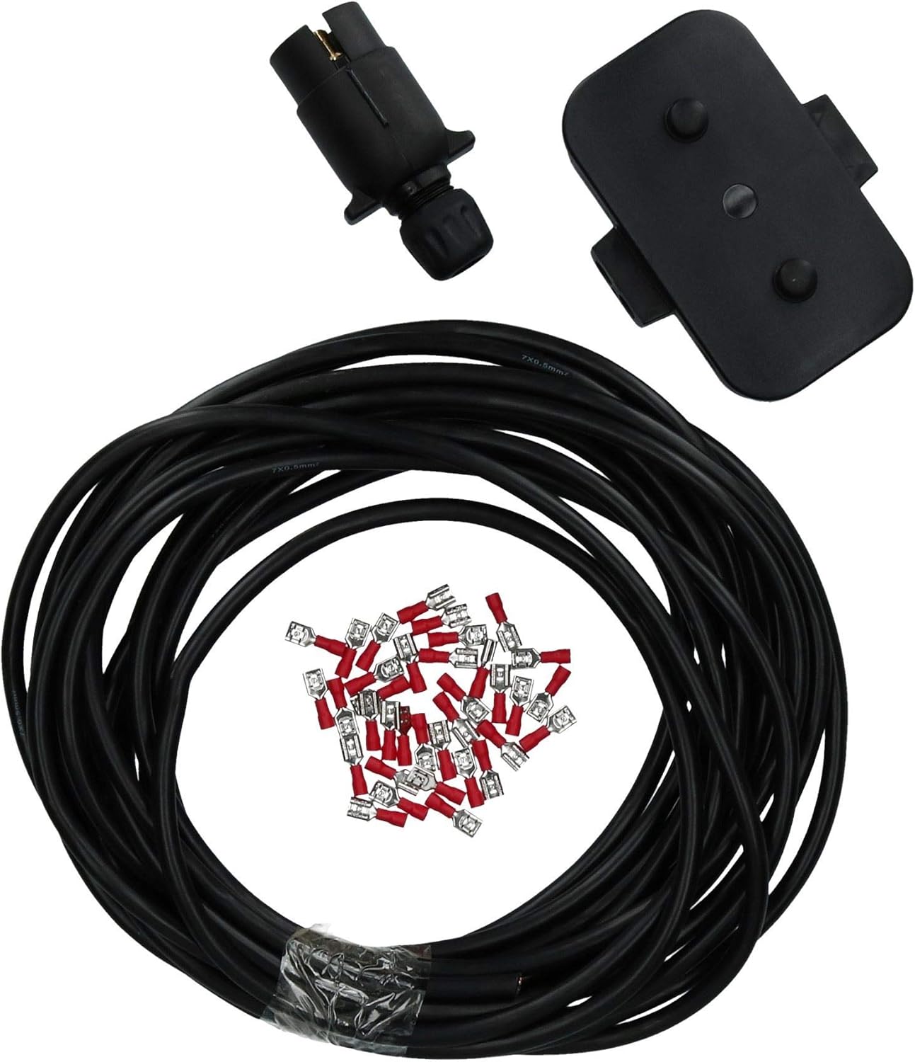 Trailer Light Electrics Rewire Kit Plug, Junction Box, 10m Cable Wire