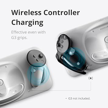 BOBOVR D3 Charging Dock, Wireless Charging for Controller, B100 Fast Charging,Compatible with Quest 3
