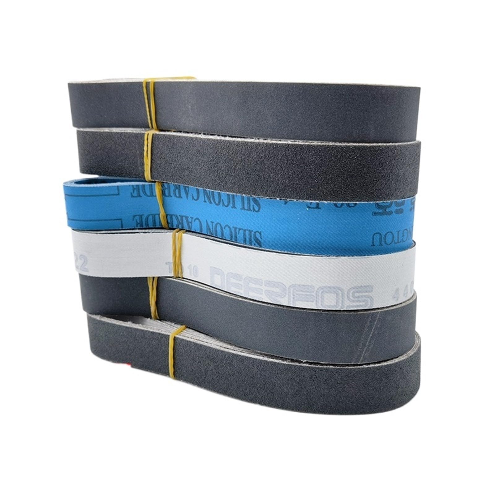 Lot de 5 bandes abrasives en carbure de carbone pour aiguiser les couteaux P60-5000 (5 pièces grain 100) 25 x 762 mm