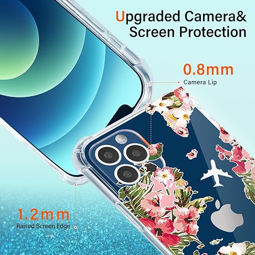 Vista 149 de Roemary Buffertech - Funda protectora para iPhone 14 Plus con diseño Golden Retriever, diseño de arcoíris con protector de pantalla