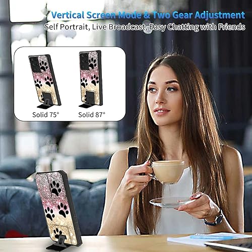 Miniatura 5 de Funda para Samsung Galaxy S22 Ultra 5G, Galaxy S22 Ultra con cubierta de cámara deslizante, funda resistente de doble capa con función atril