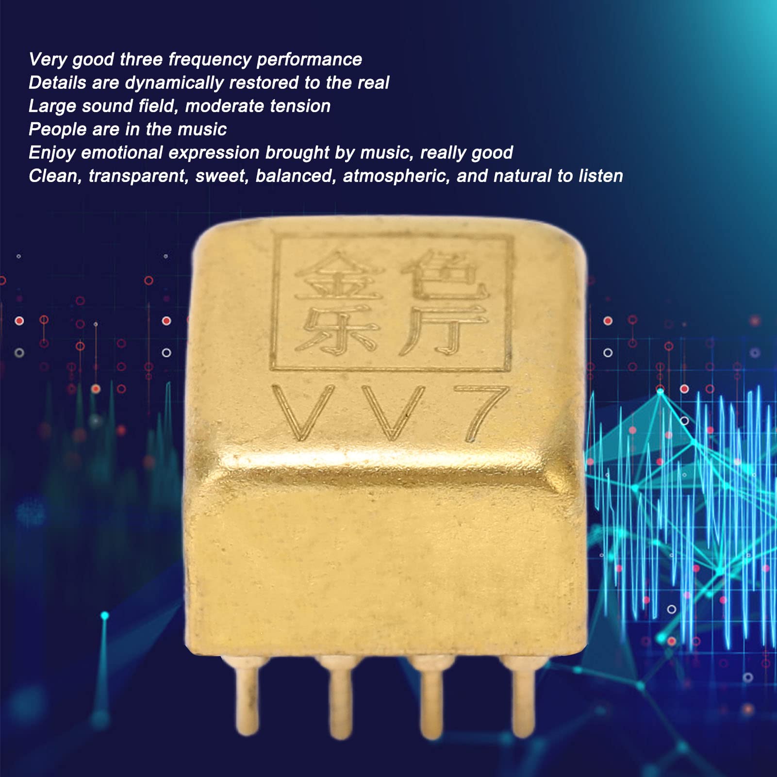 Jeanoko Modulo Audio Ad Alte Prestazioni VV7 con Amplificatore Operazionale Singolo per Audiofili e Sistemi Audio Domestici