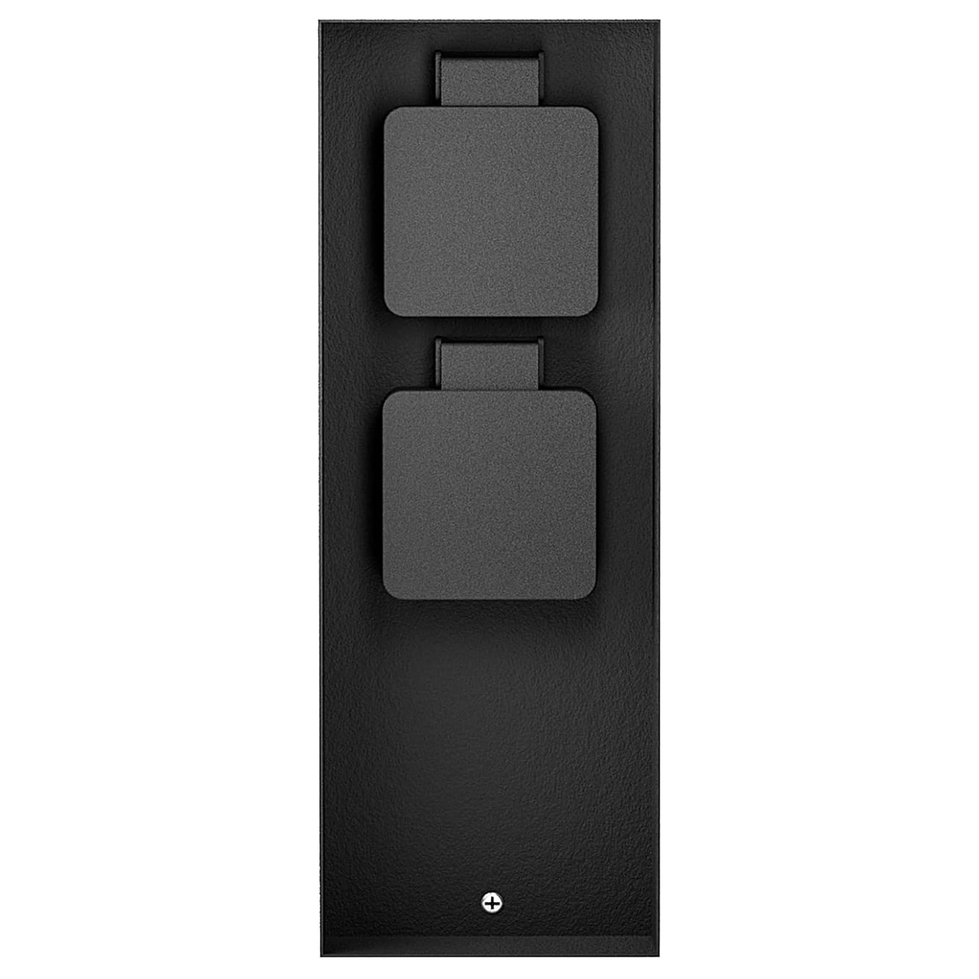 SSC-LUXon ZAVO Colonne de prise d'extérieur Wi-Fi noir avec 2 prises - Prise extérieure intelligente IP44 compatible avec Amazon Alexa