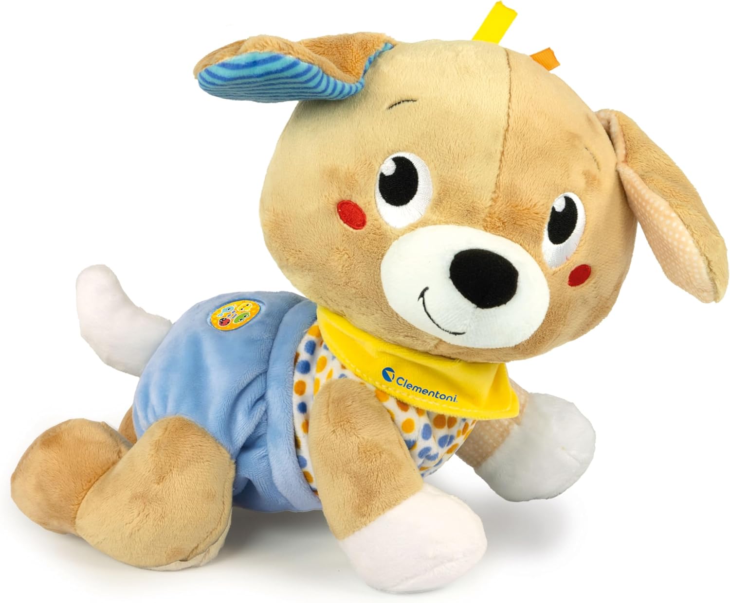 Clementoni Baby Billo Build Cat With Me Plush Animal Learning Crawling Children's Play 6-36 Months Learning Numbers Words Animal Trips Italian Language 17986
