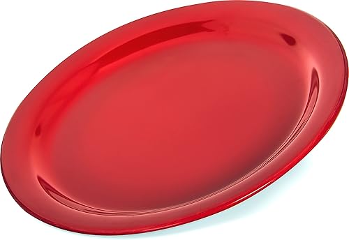 Miniatura 4 de Carlisle FoodService Products Dallas Ware - Plato de plástico reutilizable con borde para bufés, hogar y restaurantes, melamina, 9 pulgadas, color