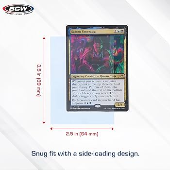 Amazon.com: BCW Sideloading Inner Card Sleeves | 89mm x 64mm
