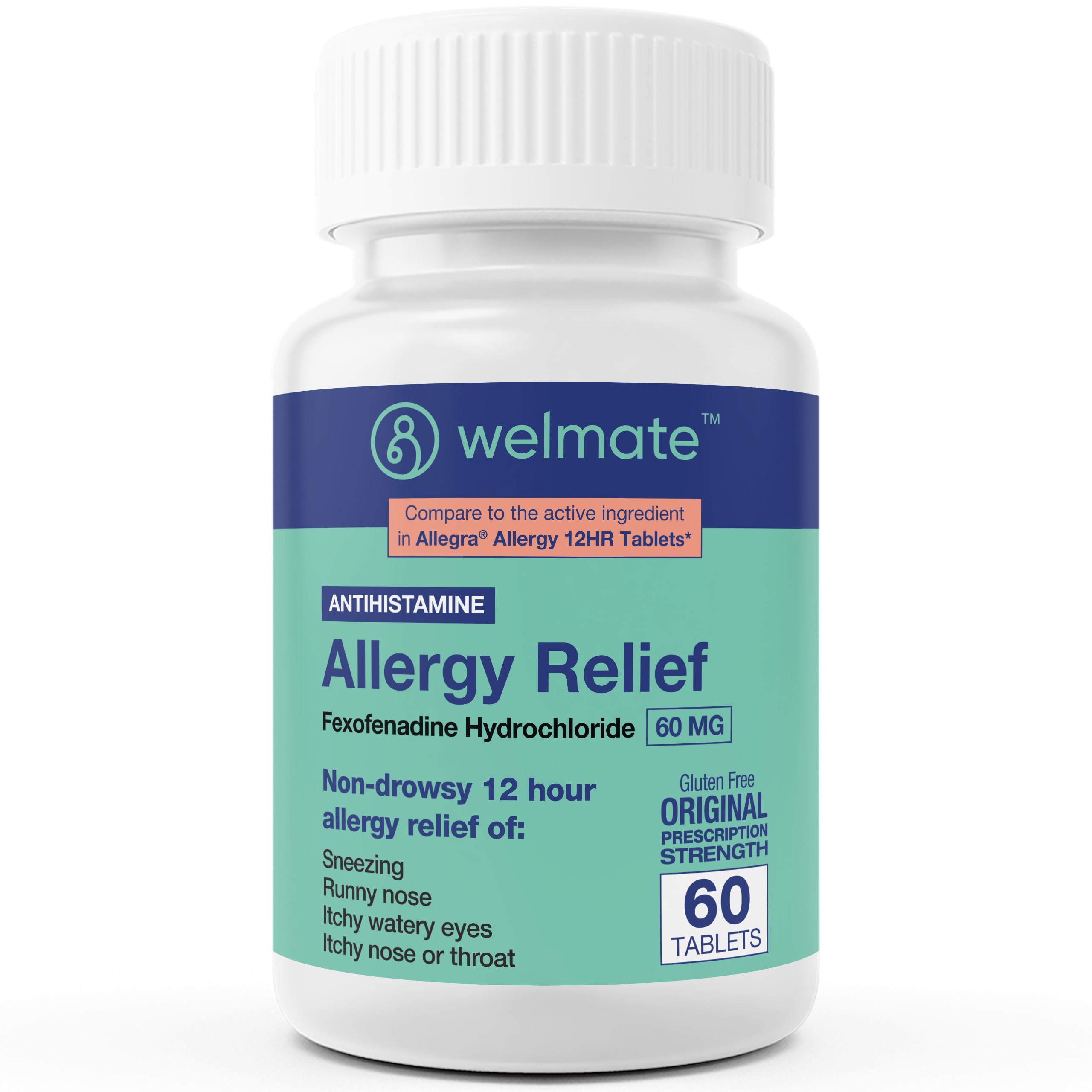 WELMATE Fexofenadine Hydrochloride (60 Tablets)