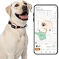 Dog GPS Tracker - No Subscription Fees - Suitable for All Dogs and Fits All Collars - Smart Activity Tracker, Satellite Tracking with Unlimited Range (Black)