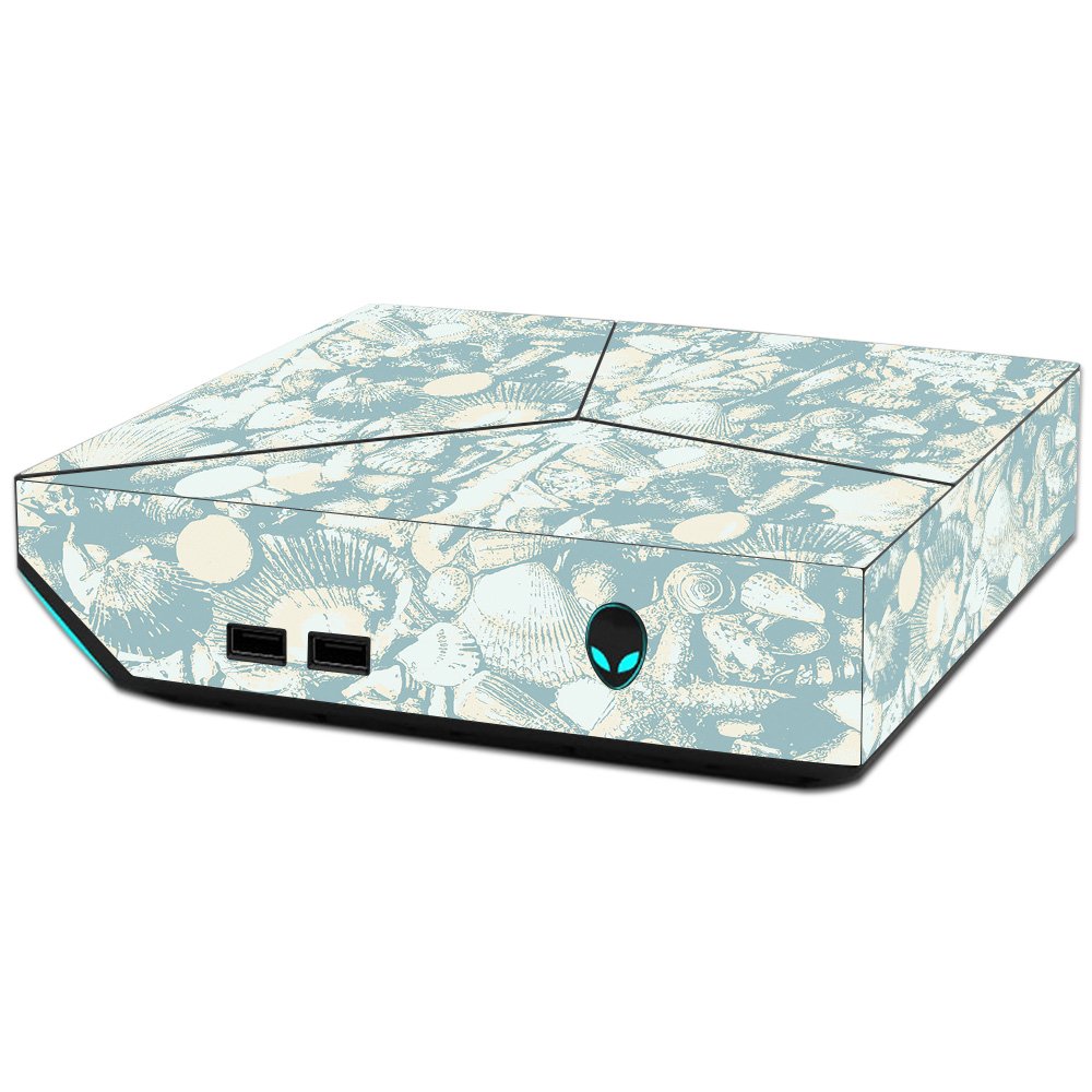 MightySkins Skin Compatible with Alienware Steam Machine - Blue Seashells | Protective, Durable, and Unique Vinyl Decal wrap Cover | Easy to Apply, Remove, and Change Styles | Made in The USA