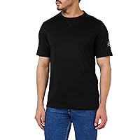 Calvin Klein Uomo T-Shirt Maniche Corte Regular Tee con Etichetta con Logo