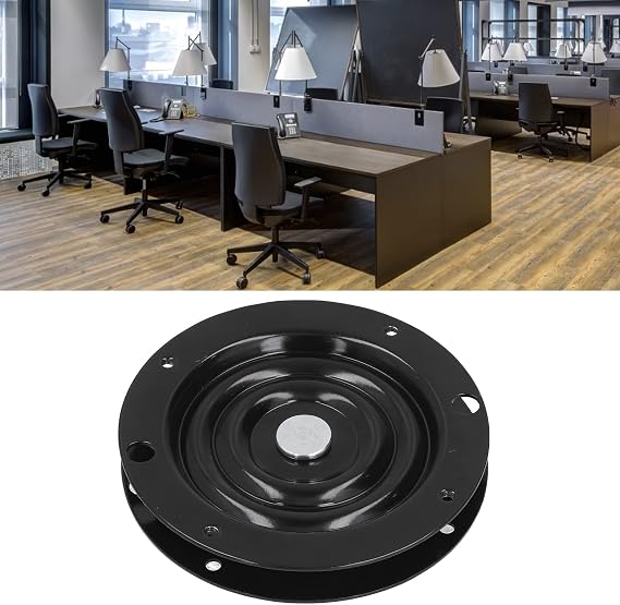 Tyenaza Swivel Chair Parts, Swivel Ball Bearing Plate Replacement Full Bead Seat Swivel Turntable Bearing for Furniture Chairs Bar Chairs 6 Inches