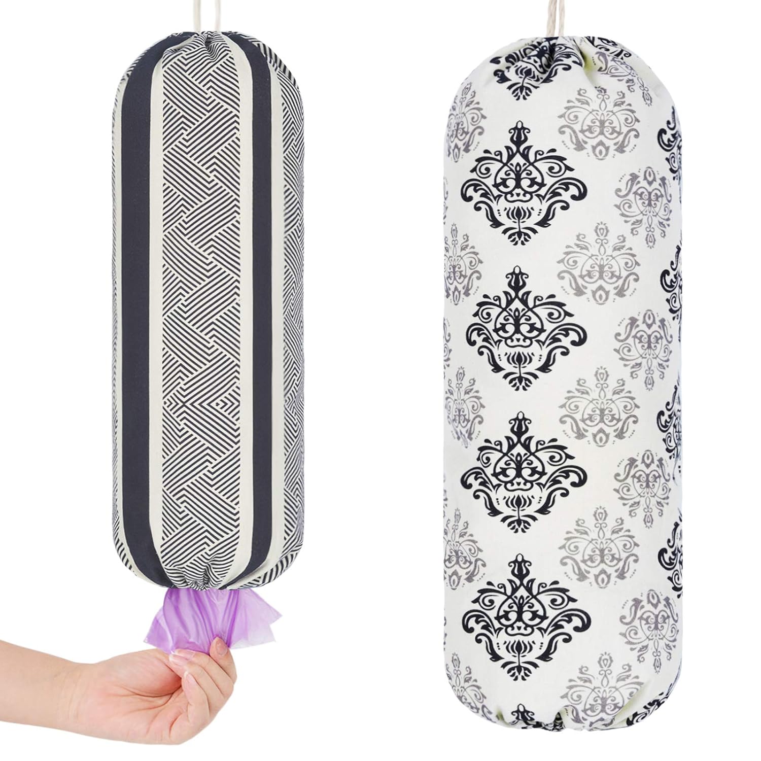 Buy Set of 2 Plastic Bag Holder Grocery Bag Storage Holder Large