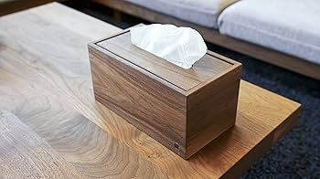 ティッシュボックス MASTERWAL TISSUE BOX COVER (HIGH) 置くスペースを選ばないハーフサイズのティッシュボックスで