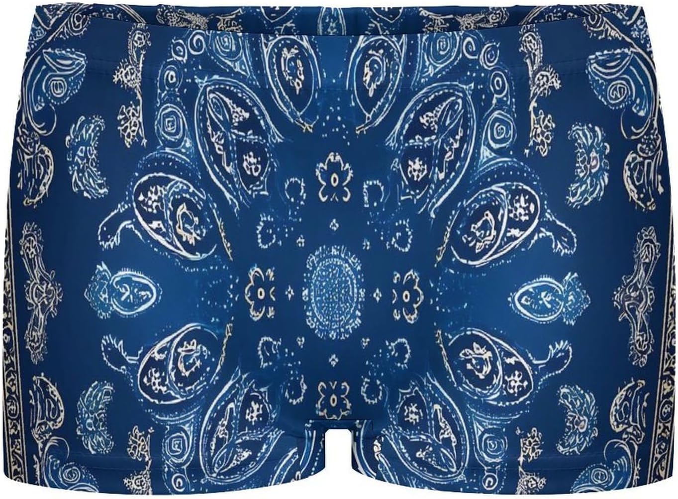 Blue Paisley Bandana Fashion Women's Boxer Briefs Breathable Underpants Trunks Stretch Underwear