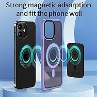Vista 508 de Yriklso Strong Magnetic Case for iPhone 11 [Compatibilty with MagSafe] Protective Shockproof Cover Phone Case for iPhone 11 6.1" Frosted Purple