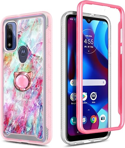 Miniatura 5 de NGB Supremacy Funda compatible con Motorola Moto G Pure, Moto G Play 2023Power 2022 con protector de pantalla integrado soporte de anillocorrea de