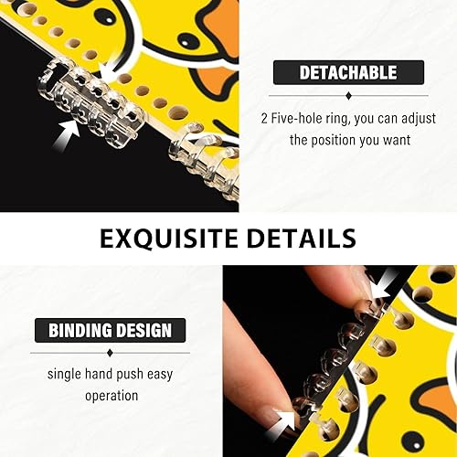 Miniatura 4 de Cuaderno de espiral de pato de goma para mujeres y hombres, bloc de notas A5, cuaderno de bocetos con tapa dura duradera y 60 páginas, cuadernos