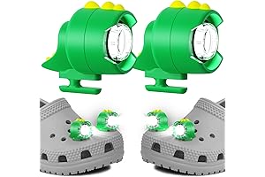 Headlight for Crocs Shoes - Dinosaur Shoe Lights for Kids. Safe &...