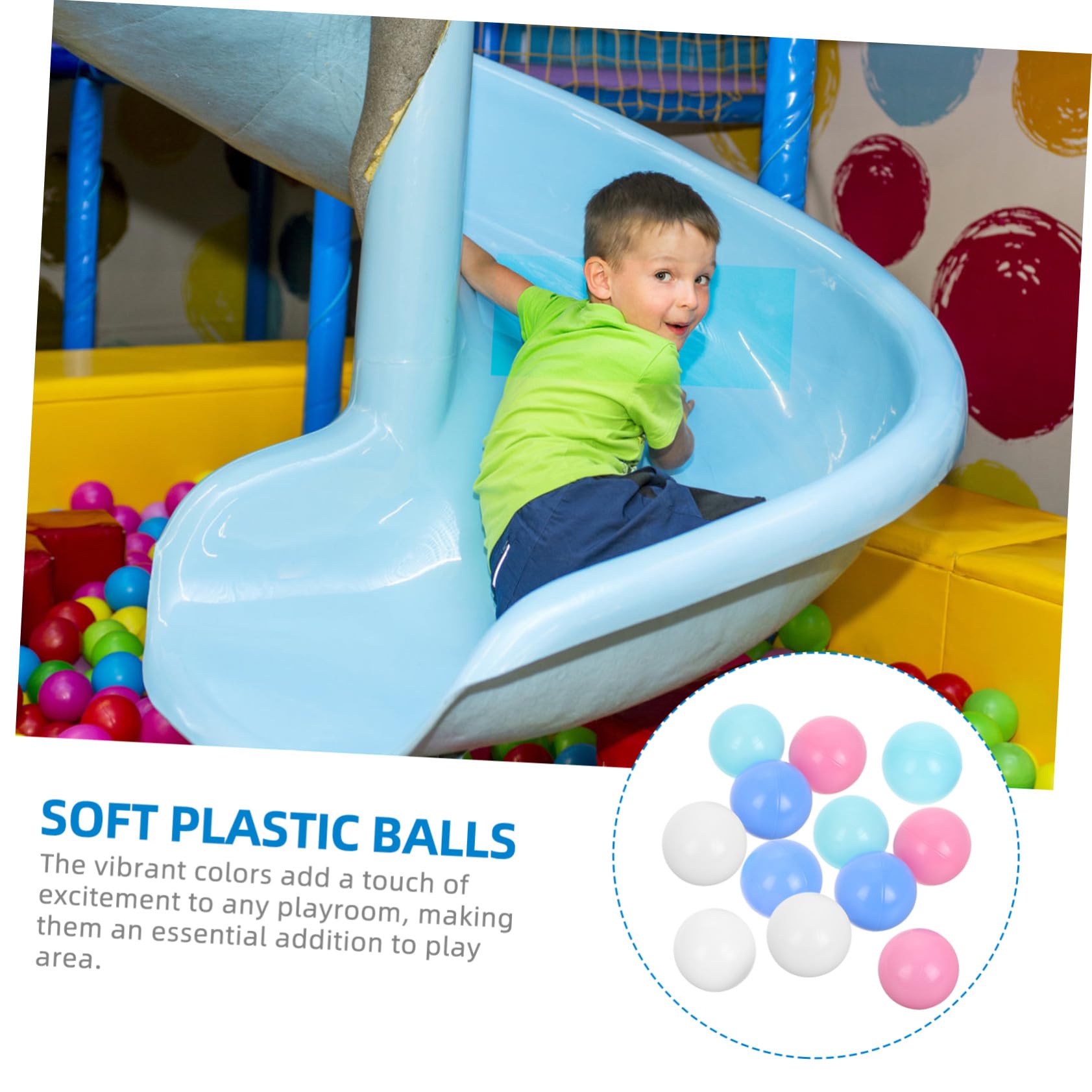 Gatuida Balones para Piscina de Bolas para Niños 200 Piezas de Plástico