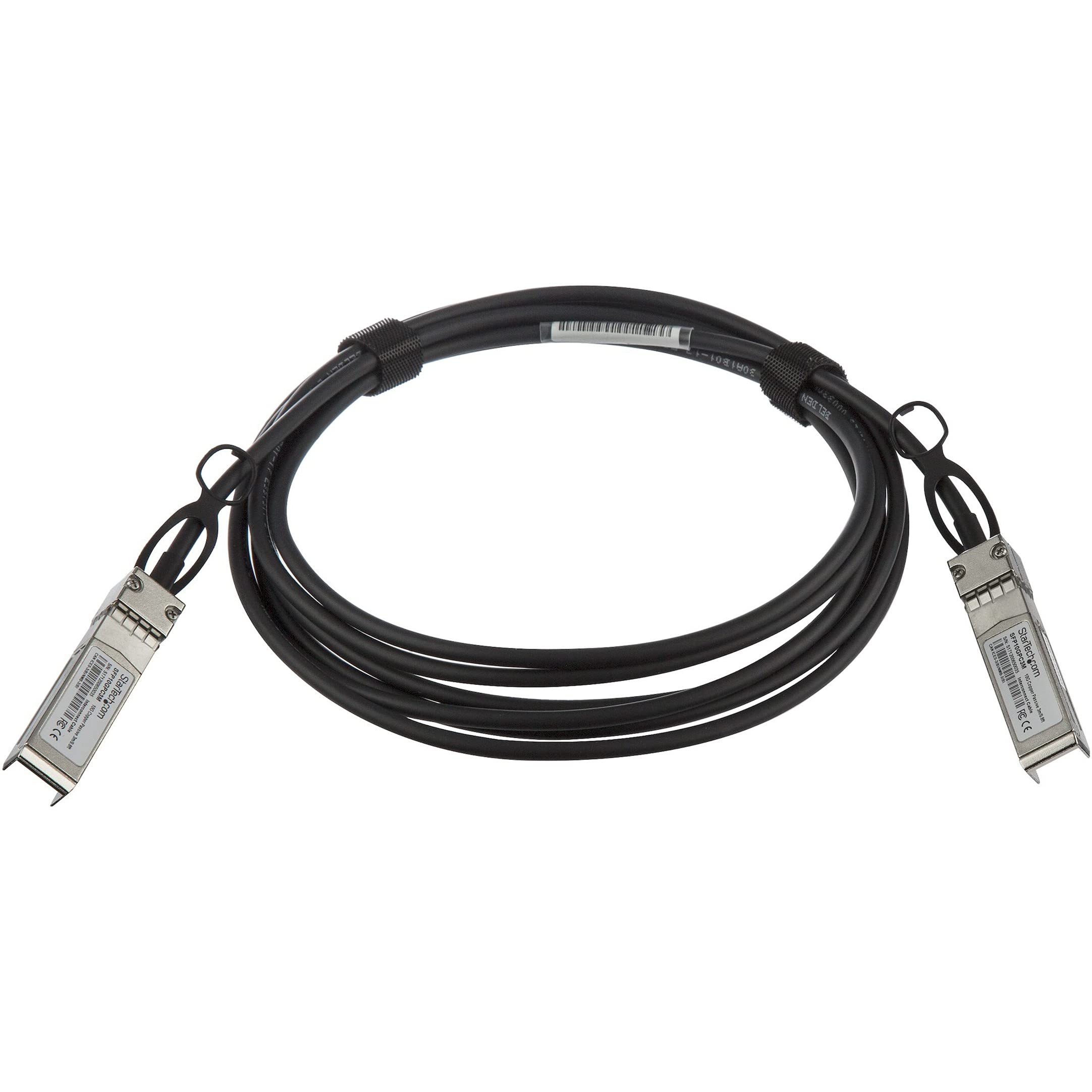 StarTech Câble SFP+ DAC 10G Twinax Passif Non Codé MSA 3m (SFP10GPC3M) | Conforme MSA, Attache directe cuivre, Faible consommation, Alternative fibre, Salle serveur