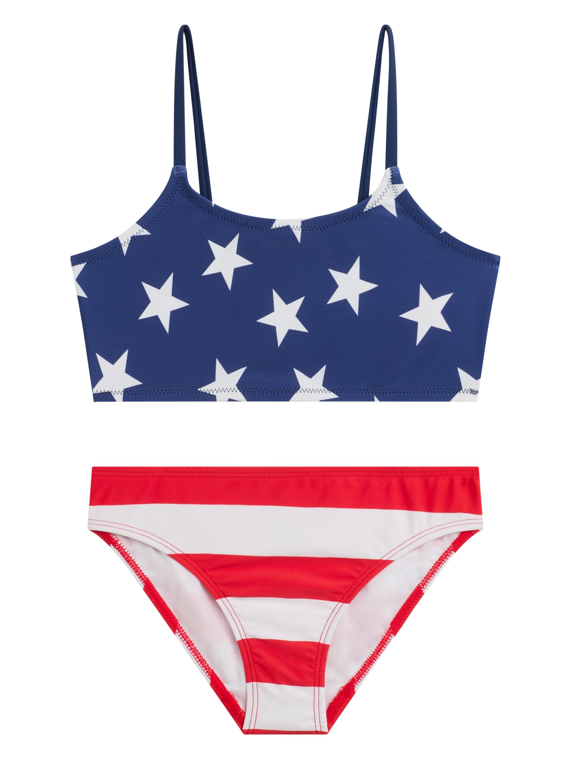 Kanu Surf Girls' Tammy Beach Sport Square Sun Bikini 2-piece Swimsuit