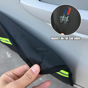 Winunite Removable Magnetic Car Door Dent Protector Black