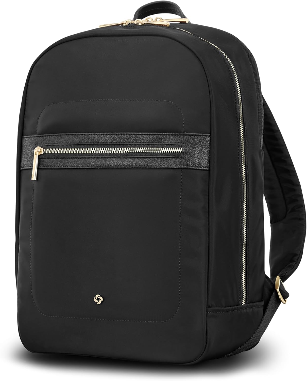 Samsonite Mobile Solutions 2 Essential Backpack - Work & Commuter Backpack with Padded Laptop Compartment, Front Zip Pocket with Key Leash, Water Bottle Sleeve, StackIt™ Strap - Merlot