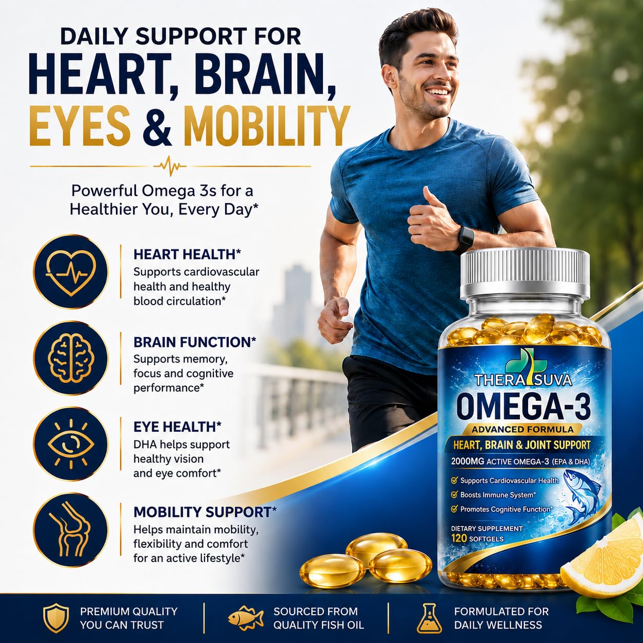 Triple Strength Alaskan Fish Oil, 120 Easy to Swallow Veggie Softgels — Amazon image 4