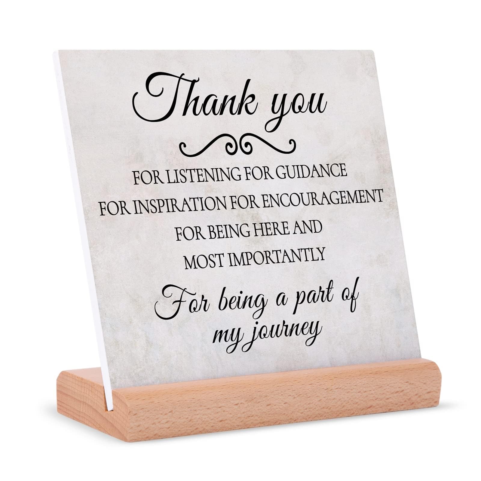 THE WHITE SHOPPlaque Signs with Wooden Stand, Best Boss Day, Appreciation Leaving Going Away for Bosses Leader Mentor, Office Desk Decor