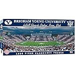 MasterPieces - 1000 Piece Jigsaw Puzzle, NCAA BYU Cougars, Panoramic Football Stadium View, Fun for Adults and Family, 13x39