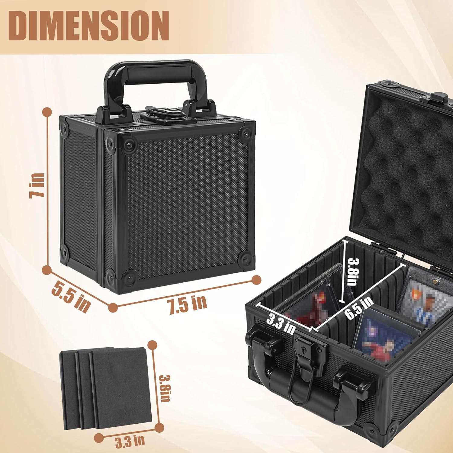 (アウトミー) Toploaders 収納ボックス 3インチ x 4インチ 35ポイント 硬質カード用 トップローダーストレージ 3