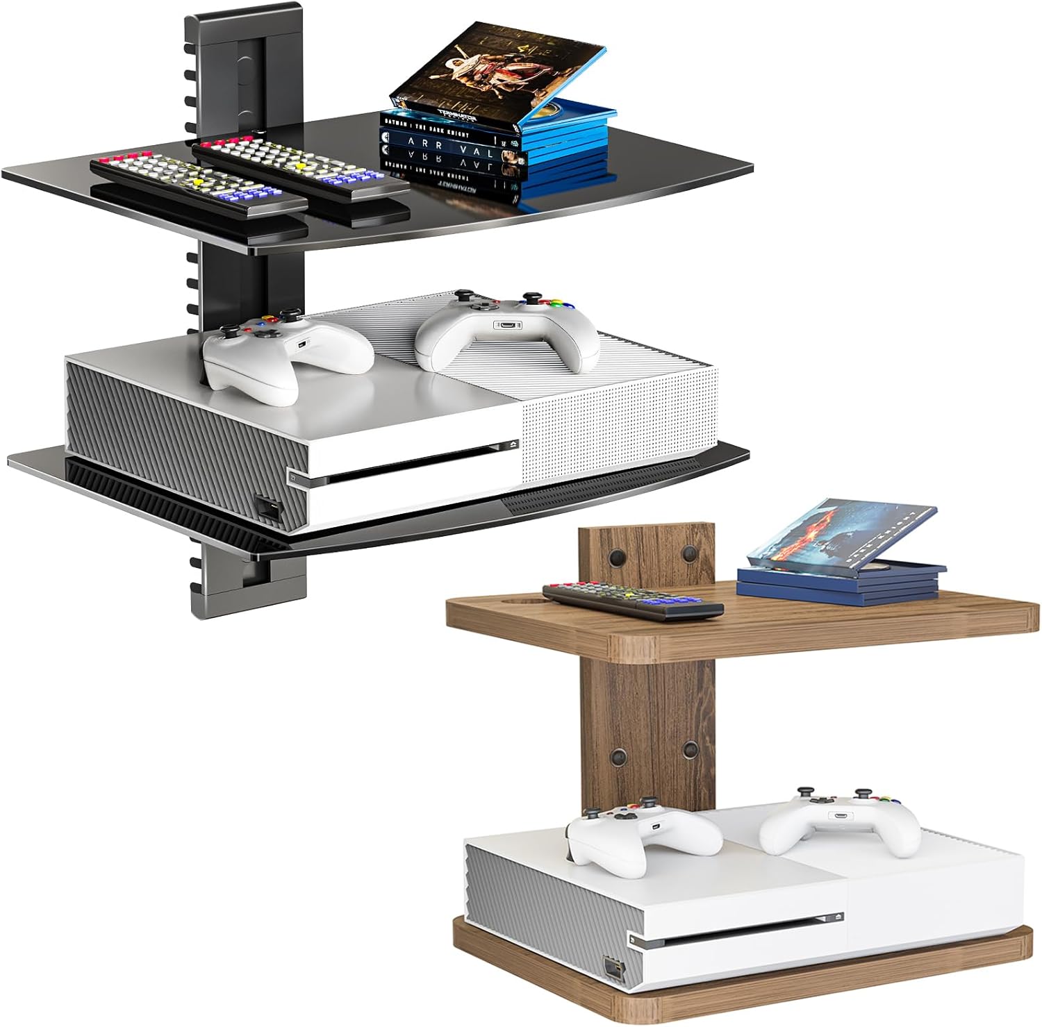 WALI Floating Entertainment Center Shelves Home & Kitchen